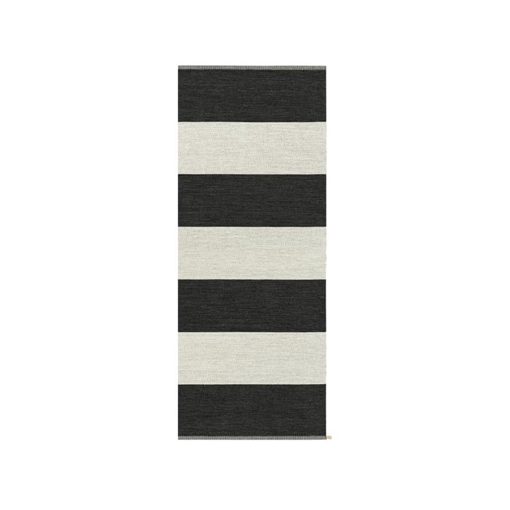 Wide Stripe Icon hallway runner - Midnight black 200x85 cm - Kasthall