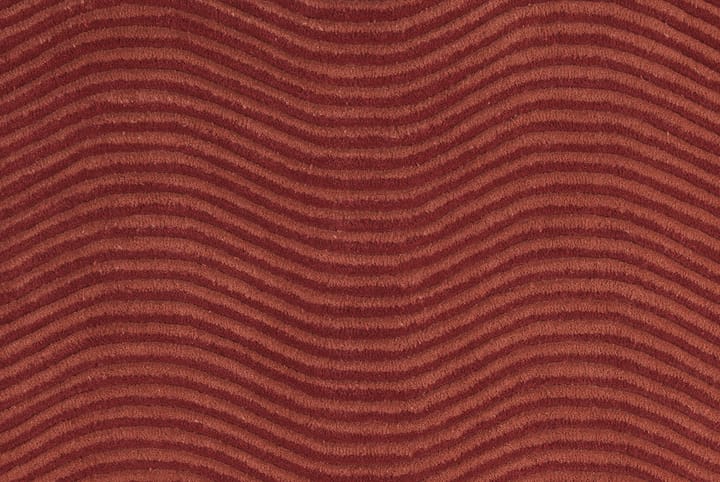 Dunes Wave rug - Dusty red, 170x240 cm - Kateha