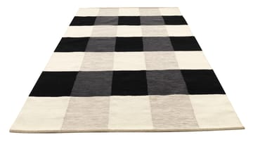 Night and Day handwoven rug 170x240 cm - black & white - Kateha