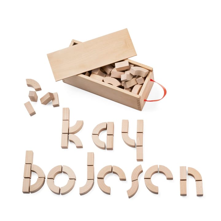 Kay Bojesen alphabet blocks - beech - Kay Bojesen Denmark