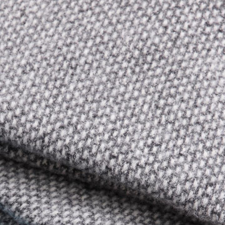 Domino wool throw - dark grey - Klippan Yllefabrik