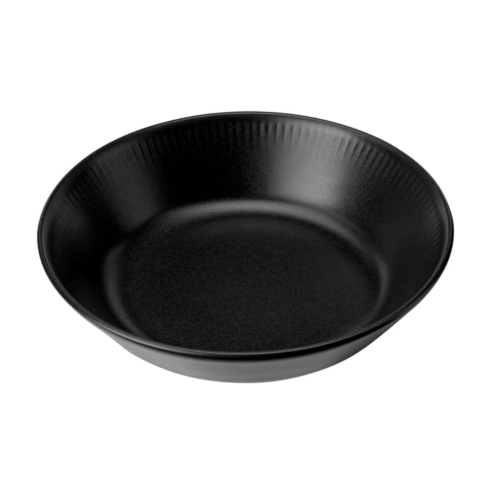 Knabstrup deep plate black - 18 cm - Knabstrup Keramik