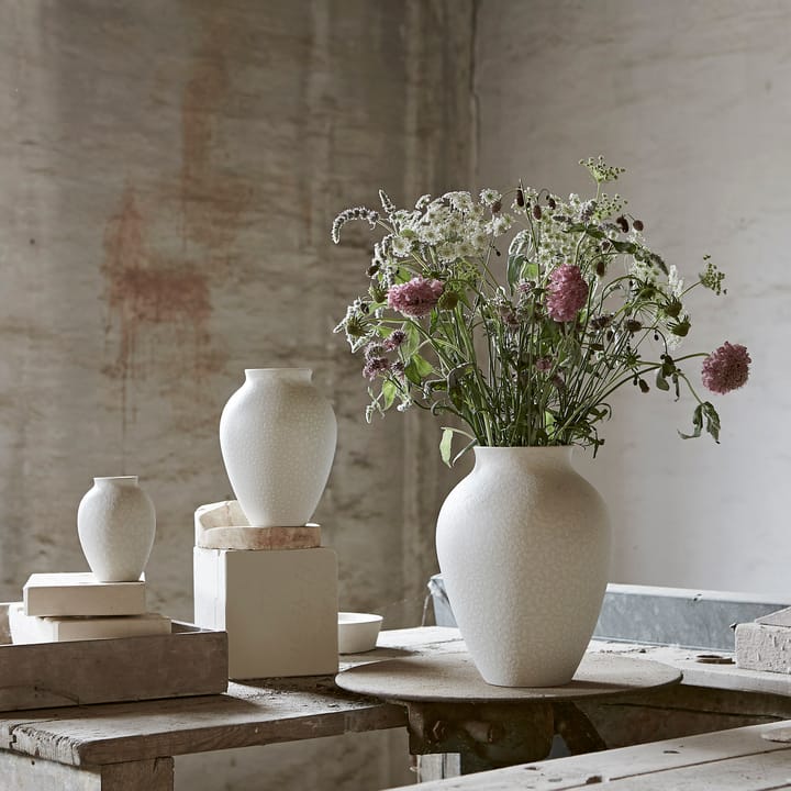 Knabstrup vase 20 cm - white - Knabstrup Keramik