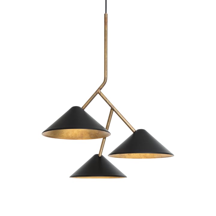 Grenverk ceiling lamp - Raw brass/black - Konsthantverk