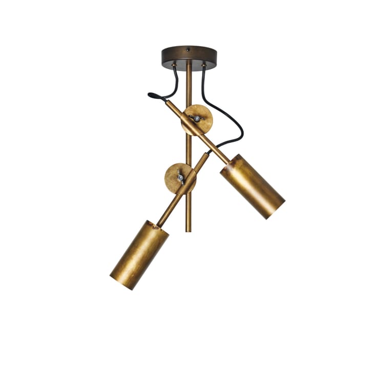 Stav ceiling lamp - Raw brass, spot 2-lights - Konsthantverk