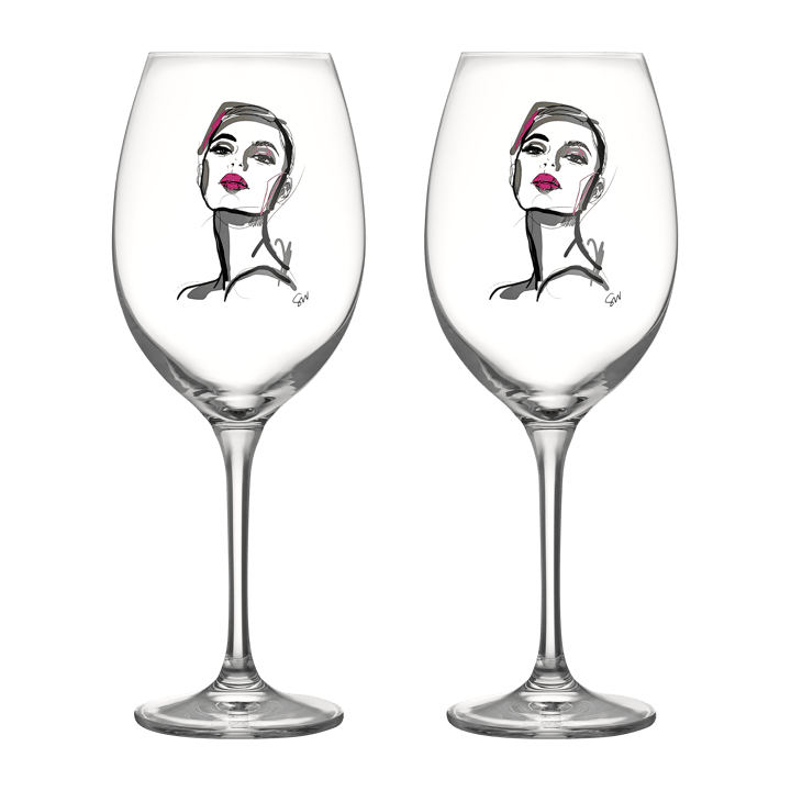 All about you wine glass 52 cl 2 pack - Hold you - Kosta Boda