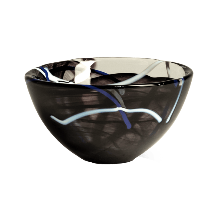 Contrast bowl 160 mm - Black - Kosta Boda