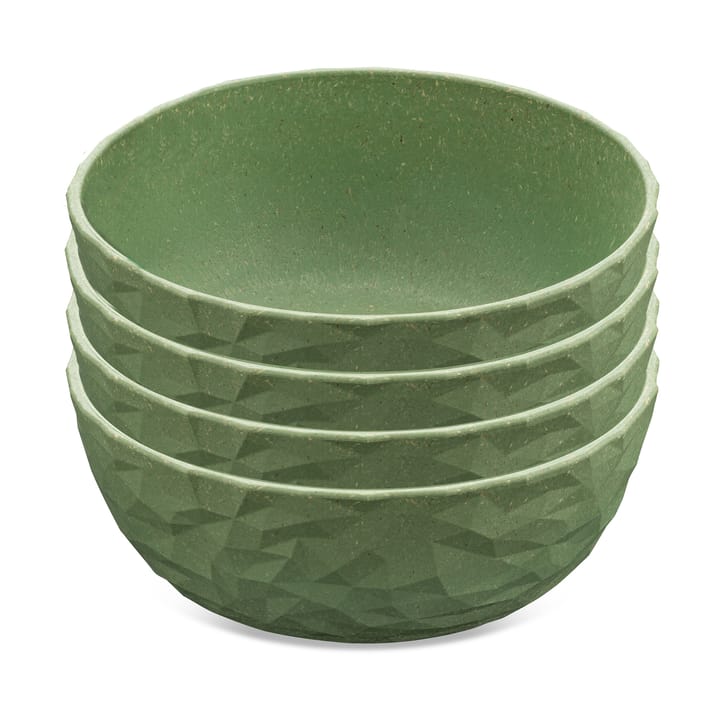 Club bowl Ø16.2 cm 4-pack - Natural leaf green - Koziol