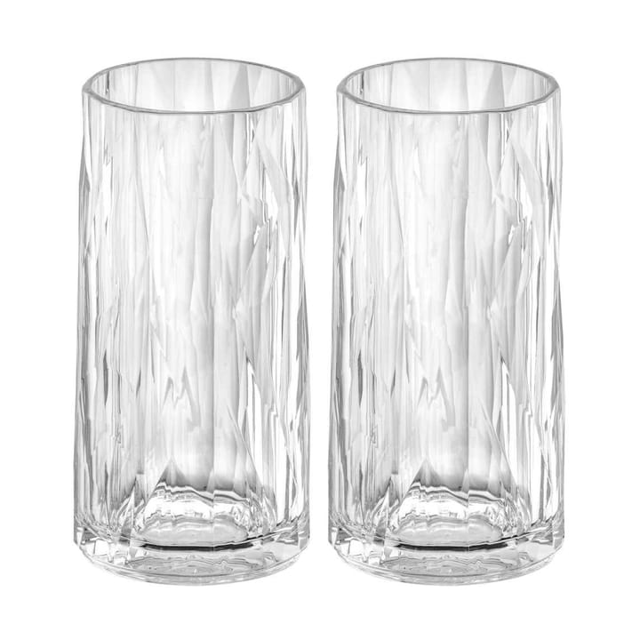 Club No. 8 drinking glass plastic 30 cl 2-pack - Crystal clear - Koziol