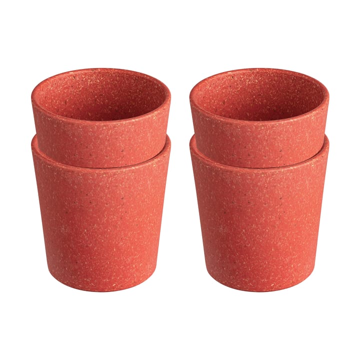 Connect cup S 19 cl 4-pack - Natural coral - Koziol