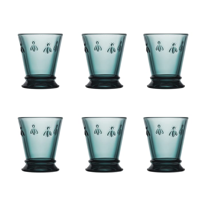 Abeille drinking glass 26 cl 6-pack - Dark blue - La Rochère
