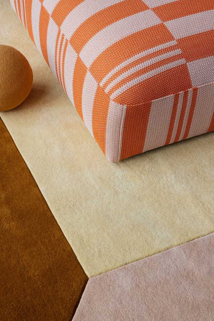 Teklan box wool rug - Yellows, 300x400 cm - Layered