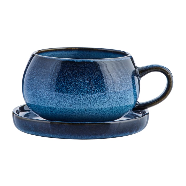 Amera cup and saucer - Blue - Lene Bjerre