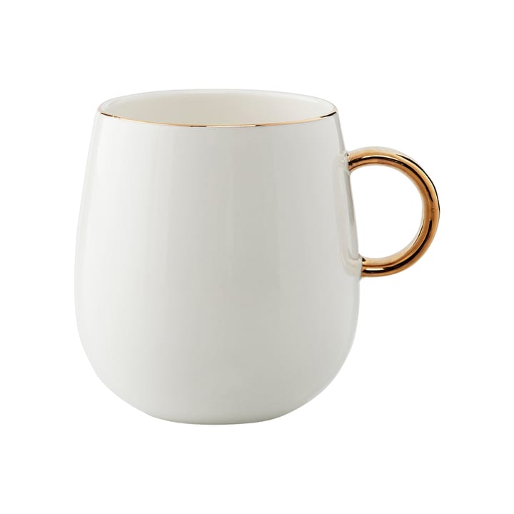 Clara mug with handle 27 cl - White-light gold - Lene Bjerre