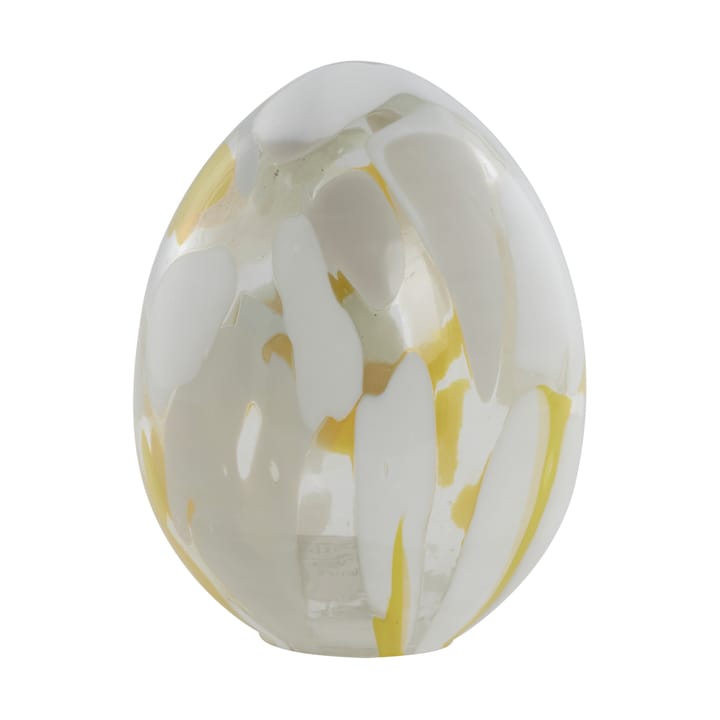 Murina decorative egg 15 cm - White-mellow - Lene Bjerre