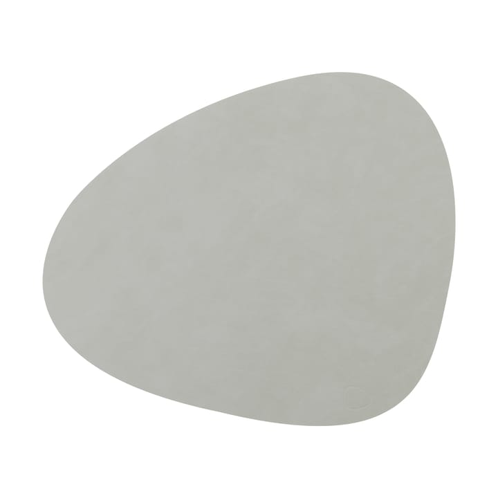 Nupo placemat curve L - metallic (stone grey) - LIND DNA
