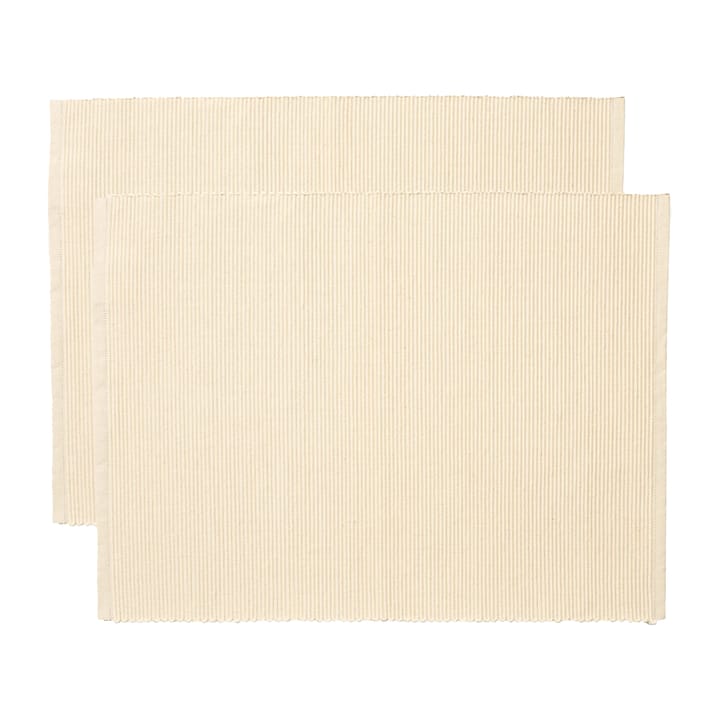 Uni placemat 35x46 cm 2-pack - Creamy Beige - Linum