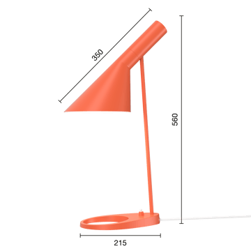 AJ table lamp - Electric orange - Louis Poulsen
