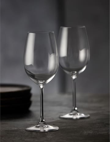 Clarity white wine glass 35 cl 4-pack - Clear - Lyngby Glas