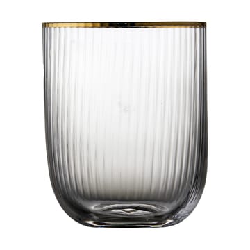 Palermo Gold tumbler glass 35 cl 4-pack - Clear-gold - Lyngby Glas