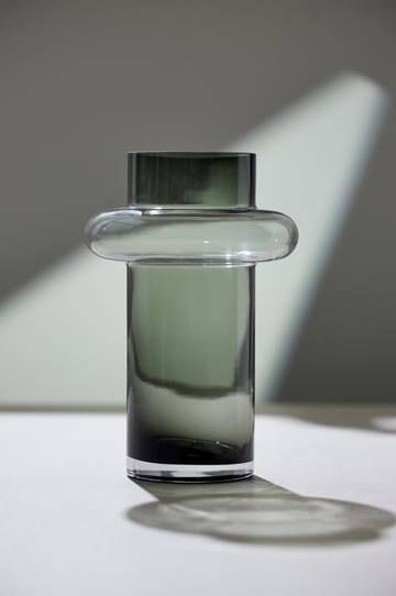 Tube vase glass 20 cm - Smoke - Lyngby Glas