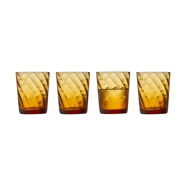 Vienna water glass 30 cl 4-pack - Amber - Lyngby Glas
