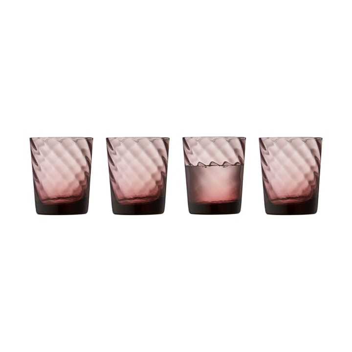 Vienna water glass 30 cl 4-pack - Pink - Lyngby Glas