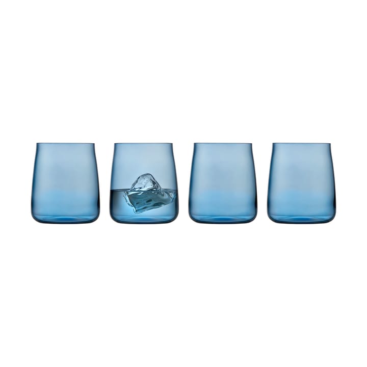 Zero water glass 42 cl 4-pack - Blue - Lyngby Glas