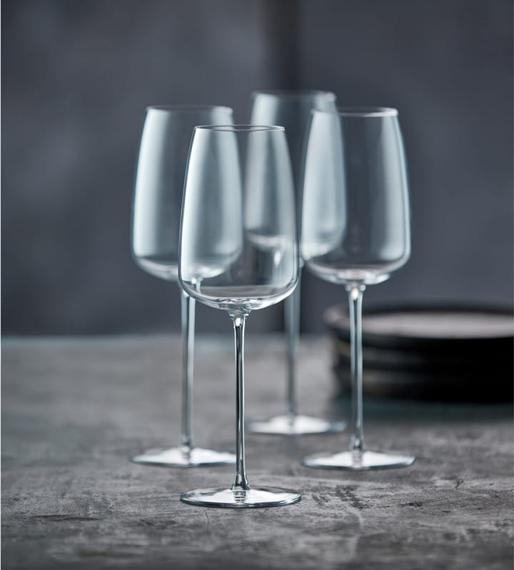 Zero white wine glass 48 cl 2-pack - Clear - Lyngby Glas