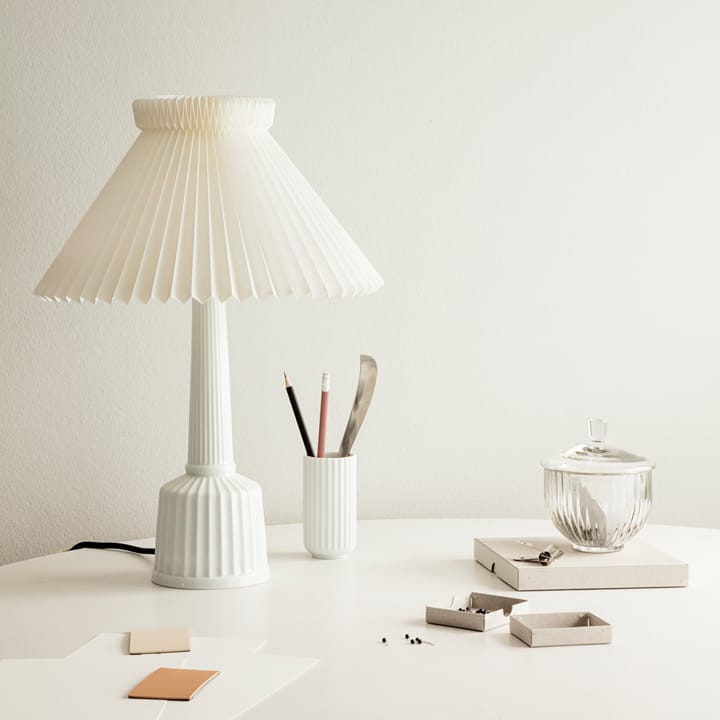 Esben klint table lamp - White, h.44 cm - Lyngby Porcelæn