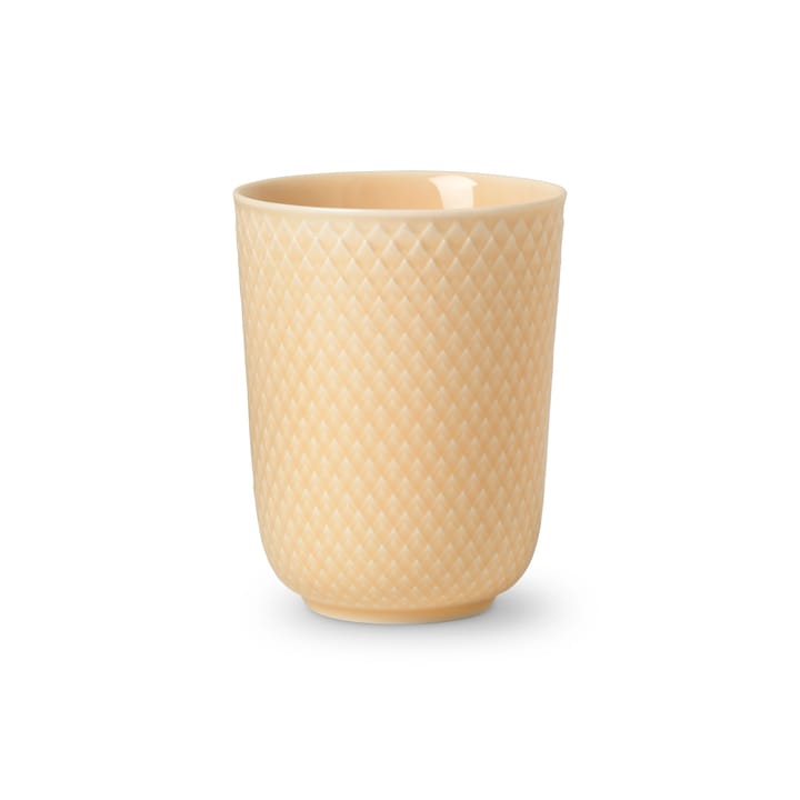 Rhombe mug without handle 33 cl - sand - Lyngby Porcelæn