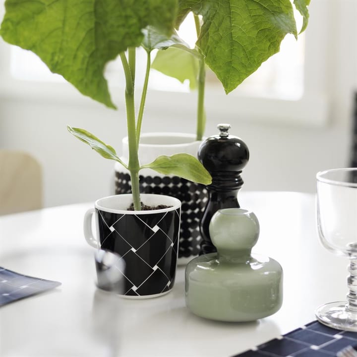 Flower vase Ø10 cm - olive green - Marimekko