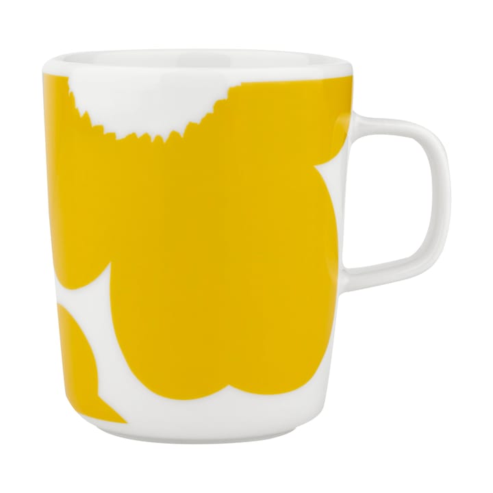 Iso Unikko mug 25 cl - White-spring yellow - Marimekko