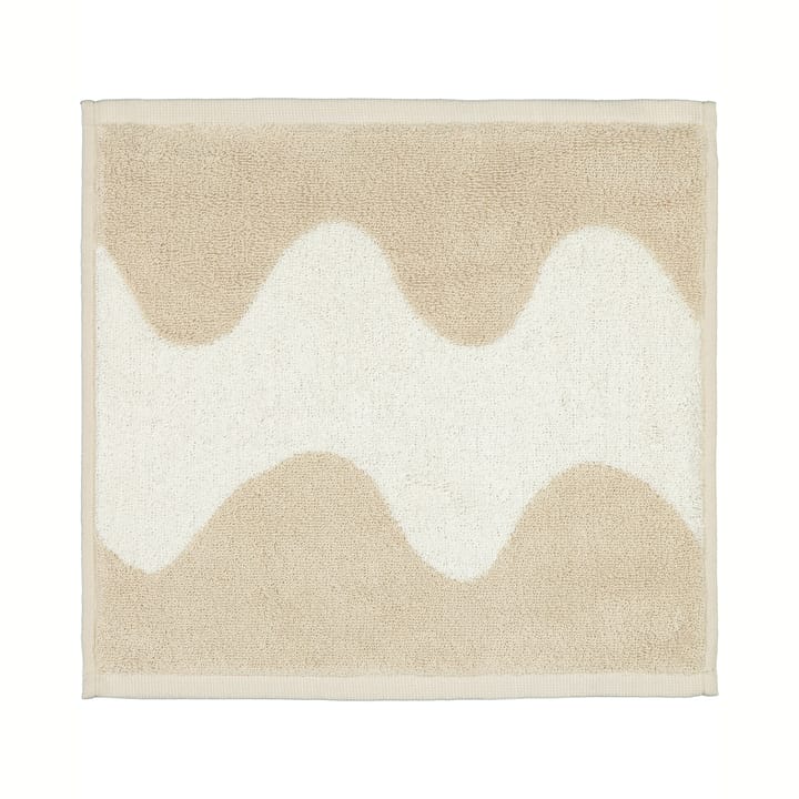 Lokki towel beige-white - 30x30 cm - Marimekko