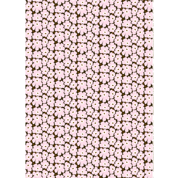 Mini-Unikko fabric - pink-brown - Marimekko