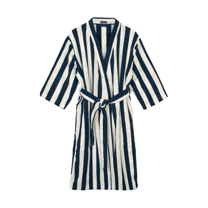 Nimikko bathrobe - Sand-dark blue, L/XL - Marimekko