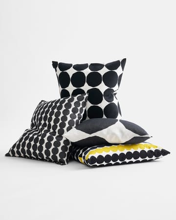 Räsymatto cushion cover - black-grey-yellow - Marimekko
