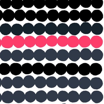 Räsymatto fabric - black-grey-pink - Marimekko