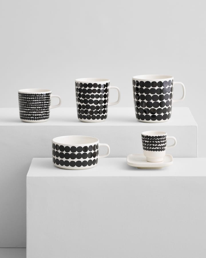 Räsymatto mug 4 dl - black-white - Marimekko