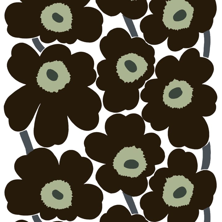 Unikko oilcloth - black - Marimekko