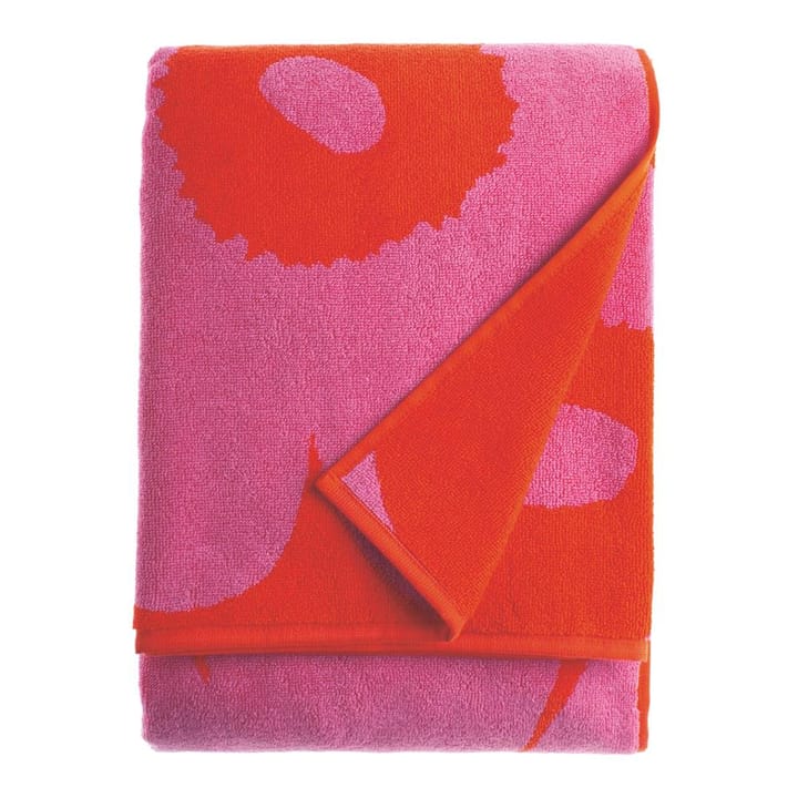 Unikko towel red-pink - bath towel - Marimekko