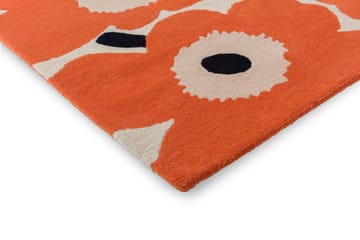 Unikko wool rug - Orange red, 200x280 cm - Marimekko