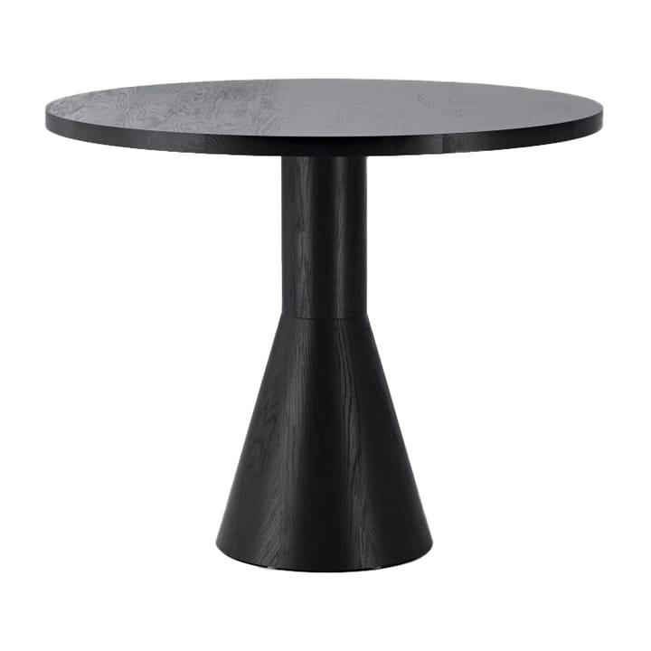 Draft dining room table 88 cm - Black stained ash - Massproductions