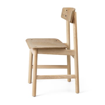 Conscious BM3162 chair - Soaped oak-coffee waste light - Mater