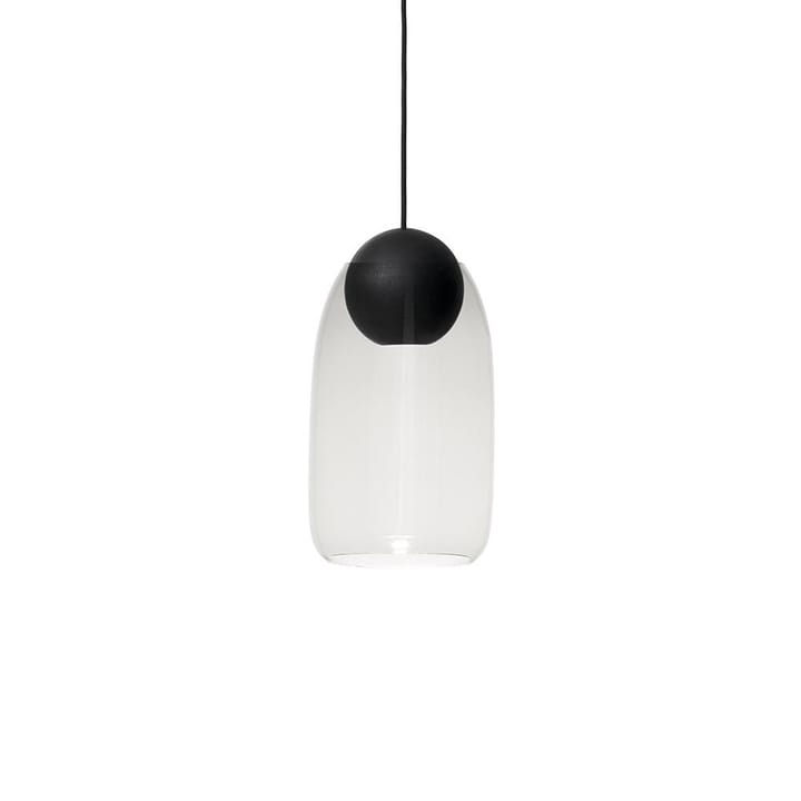 Liuku Ball pendant lamp - Transparent. black lacquered lind - Mater