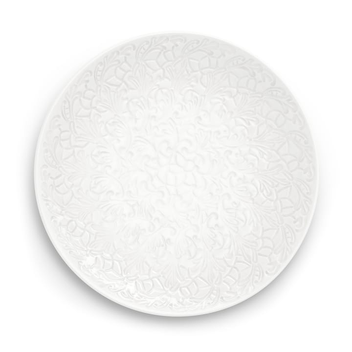 Lace saucer 34 cm - White - Mateus