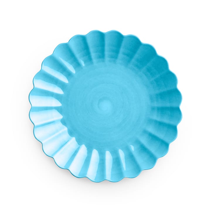Oyster plate 28 cm - Turquoise - Mateus