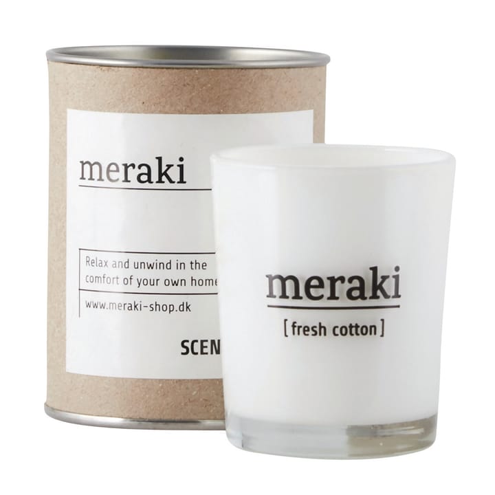 Meraki scented candle 35 hours - Fresh cotton - Meraki