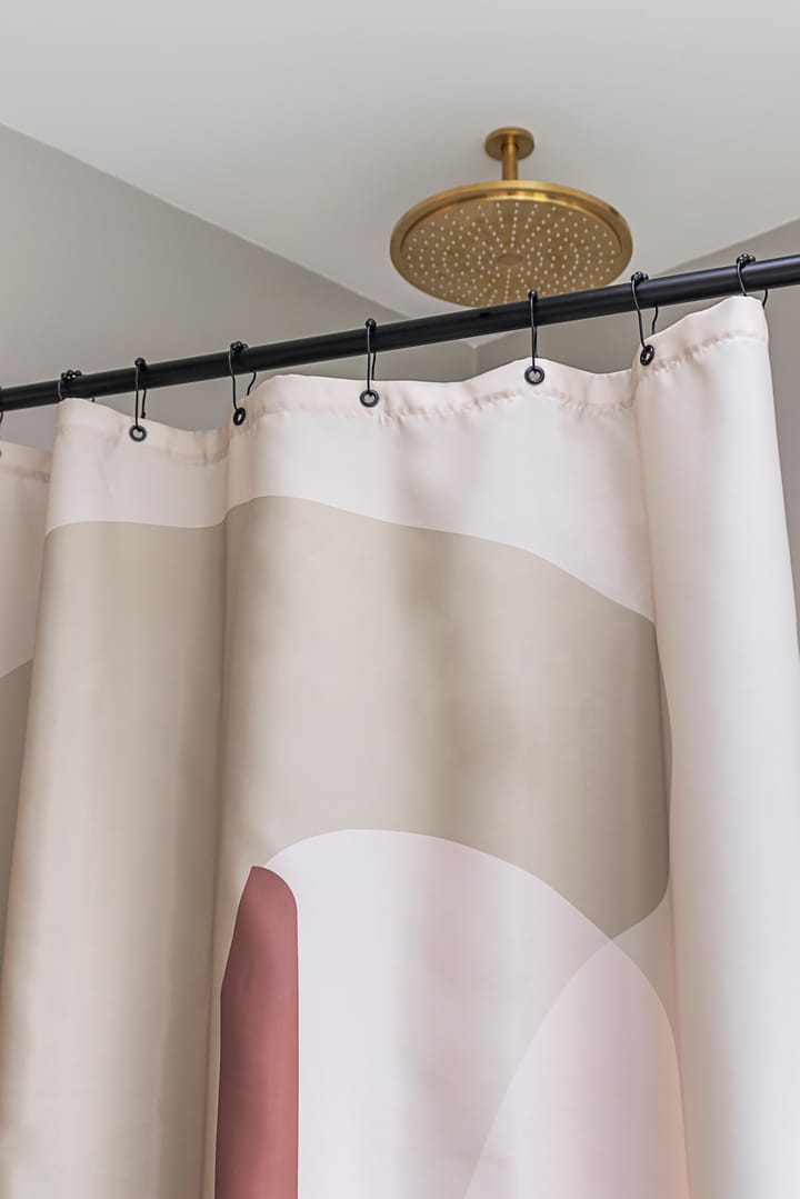 Aqua hooks for shower curtain 10-pack - Black - Mette Ditmer
