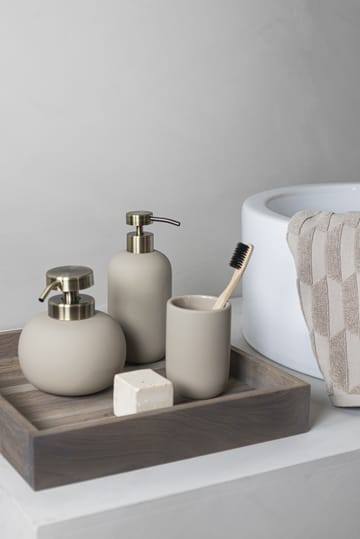 Lotus soap dispenser high - Sand - Mette Ditmer